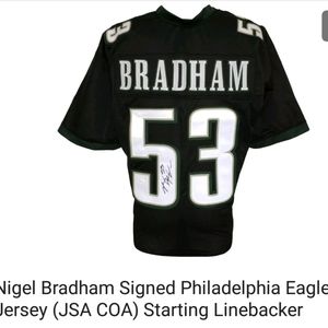 JSA certified signature eagles jersey
